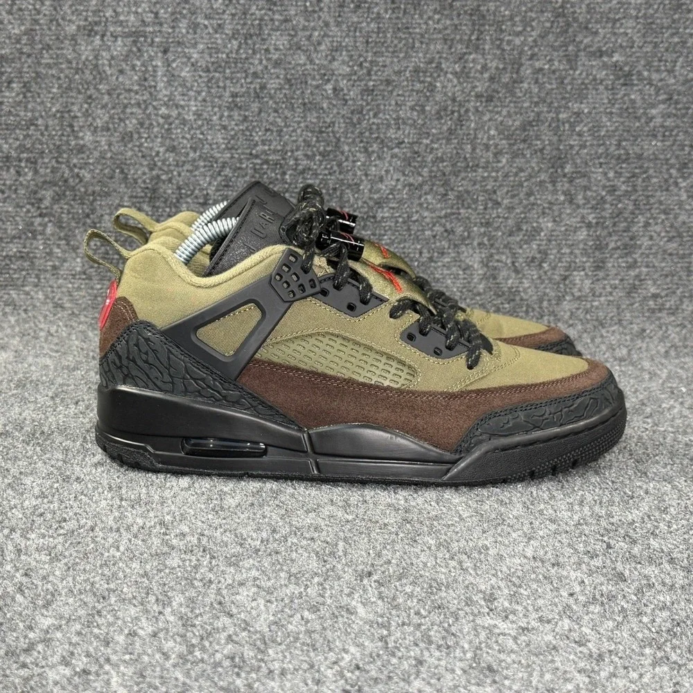 Jordan Spizike Low Beef & Broccoli Sneakers Men's 8 Brown Green Retro Athletic